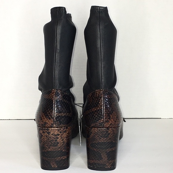Zara Snake Print Mary Jane Bootie - Picture 4 of 6